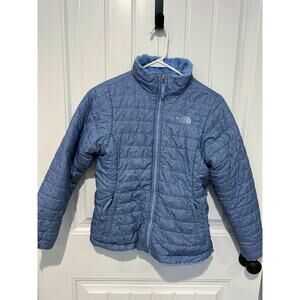 The North Face Girls' Reversible Mossbud Swirl Jacket Large 14/16 EUC